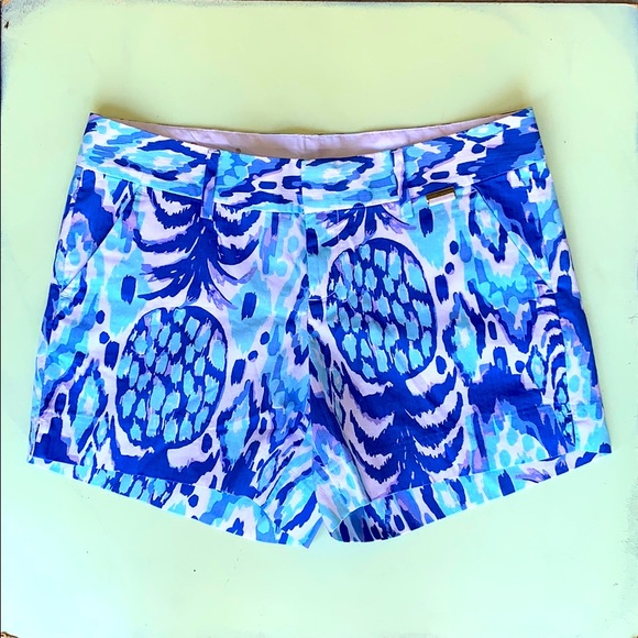 Lilly Pulitzer Pants - Lilly Pulitzer Blue Pineapple Shorts